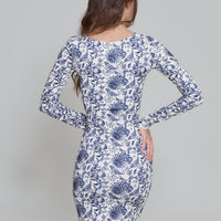 elegant square neck dress