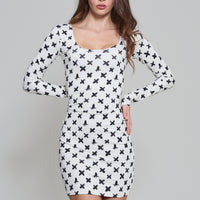 elegant square neck dress