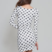 elegant square neck dress
