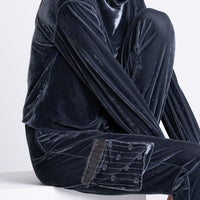 velour cargo lounge pants