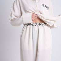 chiffon pleats pants