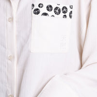 chiffon pleats shirt