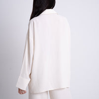 chiffon pleats shirt