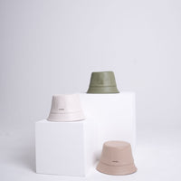 logo bucket hat / beige