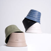 emblem bucket hat / blue logo