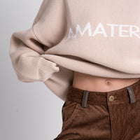logo comfort knit sweater
