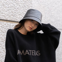 emblem bucket hat / blue logo