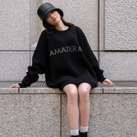 logo comfort knit sweater