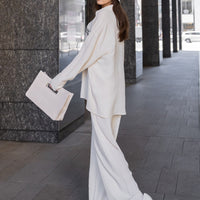 chiffon pleats pants