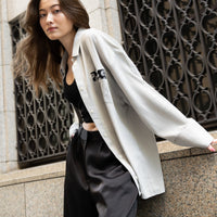 chiffon pleats shirt
