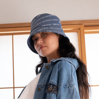emblem bucket hat / blue logo