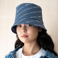 emblem bucket hat / blue logo
