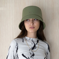 logo bucket hat / beige