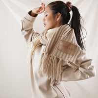double tone winter scarf