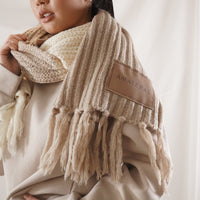 double tone winter scarf