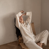 chiffon pleats pants