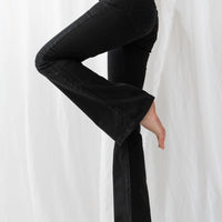 flare stretch asanoha denim / blue
