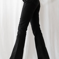 flare stretch asanoha denim / blue