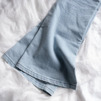 flare stretch asanoha denim / blue