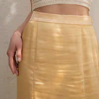 camellia airy satin skirt
