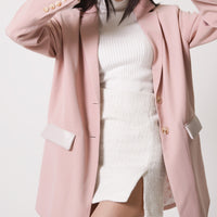 luxe padded blazer jacket
