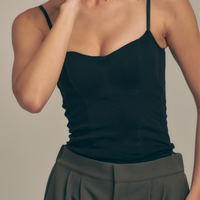 【10月末発送】Dreamy Camisole / 墨(black)