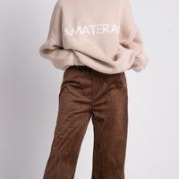logo comfort knit sweater