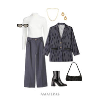 luxe padded blazer jacket