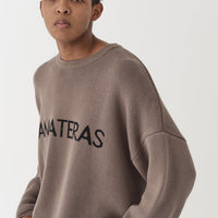 logo comfort knit sweater