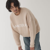 logo comfort knit sweater