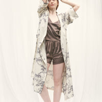 mix and match smooth satin pants / 枯茶(dark brown)