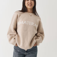 logo comfort knit sweater