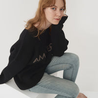 logo comfort knit sweater
