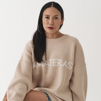 logo comfort knit sweater