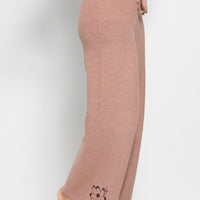 elegant knitted wide pants