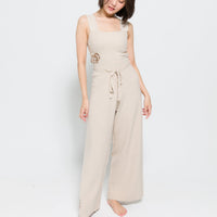 elegant knitted wide pants
