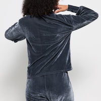 velour cargo lounge pants