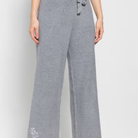 elegant knitted wide pants