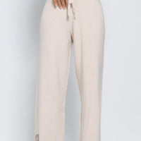 elegant knitted wide pants