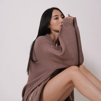 over-knit cardigan