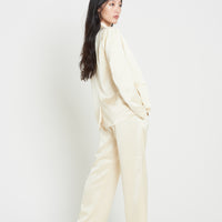 asanoha satin suit pants