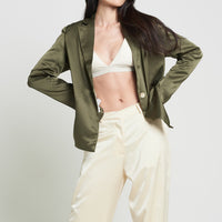asanoha satin suit jacket