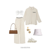 chiffon pleats shirt