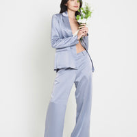 asanoha satin suit pants