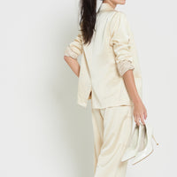 asanoha satin suit jacket