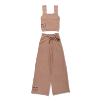 elegant knitted wide pants