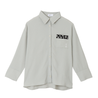 chiffon pleats shirt