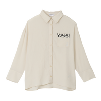 chiffon pleats shirt