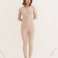 lounge jumpsuit / 亜麻(beige)