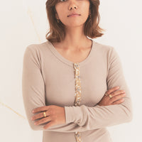 lounge jumpsuit / 亜麻(beige)